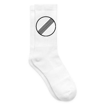 UNBEGRENZT AUTOBAHN DEUTSCHLAND - Tennissocken - Weiß - Rechts