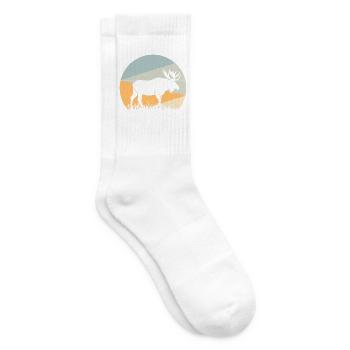 Elch - Tennissocken - Weiß - Rechts