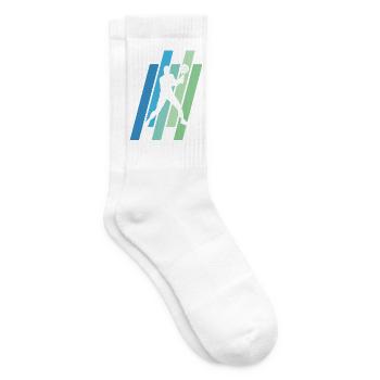 Padel Padelspieler Padeltennis Design - Tennissocken - Weiß - Rechts