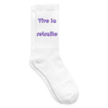 RUHESTAND. RUHESTAND. PENSIONIERT. RUHESTAND - Tennissocken - Weiß - Rechts