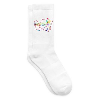 Blitzschneller Unihockey Torhüter - Tennissocken - Weiß - Rechts