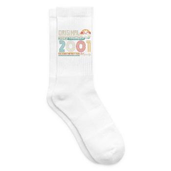 Juli 2001 Geburtstag Juli 2001 Geschenk - Tennissocken - Weiß - Rechts