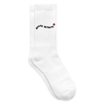 - RUHESTAND. GUTER RUHESTAND. FROHER RUHESTAND - Tennissocken - Weiß - Rechts