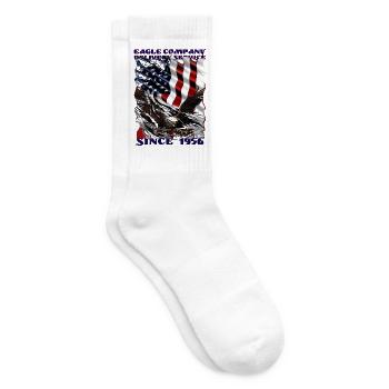 Adler über US-Flagge im Americana-Stil - Tennissocken - Weiß - Rechts