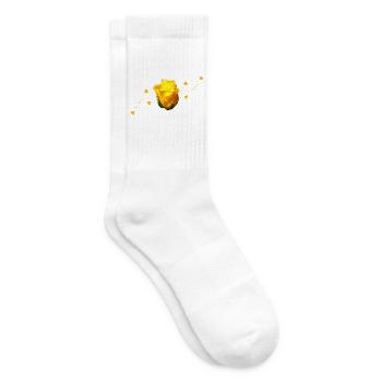 rose yellow rose - Tennissocken - Weiß - Rechts