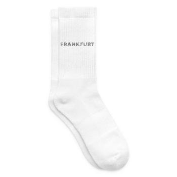 Frankfurt City in Hesse Hatching lettering - Tennis socks - white - Right
