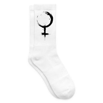 Symbol für Weiblich Symbol Venussymbol weiblich - Tennissocken - Weiß - Rechts