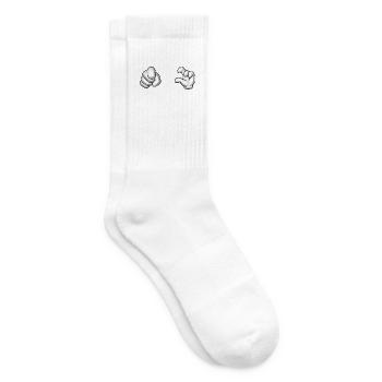 Du Hast Nen Kleinen Penis Lustige Geschenkidee - Tennissocken - Weiß - Rechts