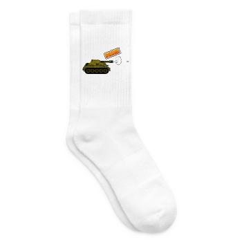 Panzer - Boom - Tennissocken - Weiß - Rechts