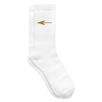 Pfeil nach Links gold - Tennissocken - Weiß - Rechts