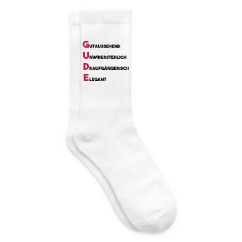 Gude - Tennissocken - Weiß - Rechts