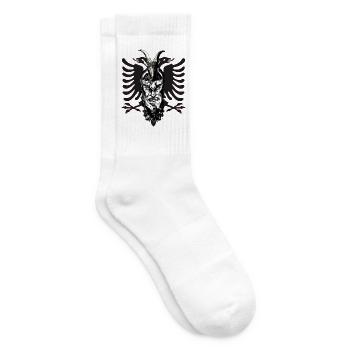 Skenderbeg Albania Kosovo Gift Idea - Tennis socks - white - Right