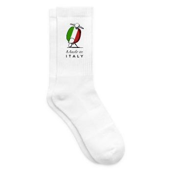 Italien,Made in Italy, Motorroller, Roller - Tennissocken - Weiß - Rechts