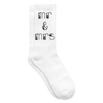 ICH LIEBE DICH. ICH LIEBE DICH. LIEBE. LIEBE. HERZ. HEIRAT - Tennissocken - Weiß - Rechts
