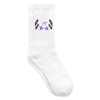 Jungfrau Sternzeichen Jungfrau Glockenblume - Tennissocken - Weiß - Rechts