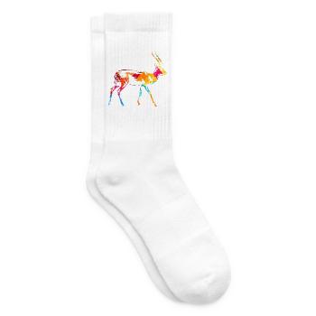 Graziöse Gazelle Steppenbewohner - Tennissocken - Weiß - Rechts