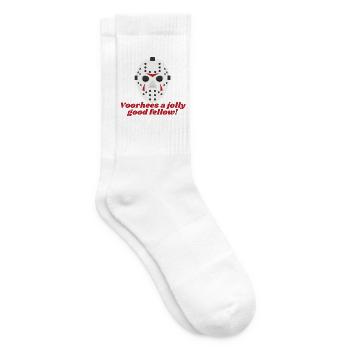 Vorhees a Jolly Good Fellow: Lustiger klassischer Horror - Tennissocken - Weiß - Rechts