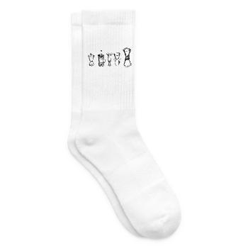 Alternativer Kaffee - Tennissocken - Weiß - Rechts