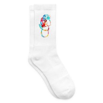 Sorgfältige Internistin Diagnostik - Tennissocken - Weiß - Rechts