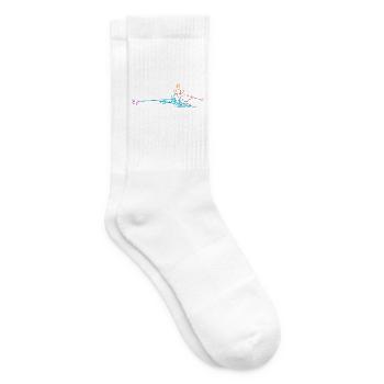 Ausdauernder Rudersport Wettkampf - Tennissocken - Weiß - Rechts