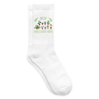 Mein Ruhestands-Büro - Tennissocken - Weiß - Rechts