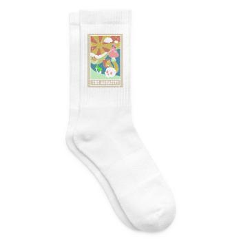 Die Kühnheit Tarotkarte Schamane Wahrsagerei - Tennissocken - Weiß - Rechts