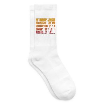 Mein Geld wächst auf Bäumen Arboriculture Arborist - Tennissocken - Weiß - Rechts