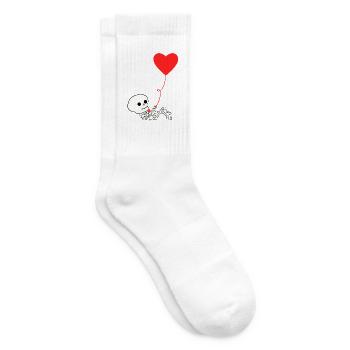 Halloween Schwanger Schwangerschaft Babybauch - Tennissocken - Weiß - Rechts
