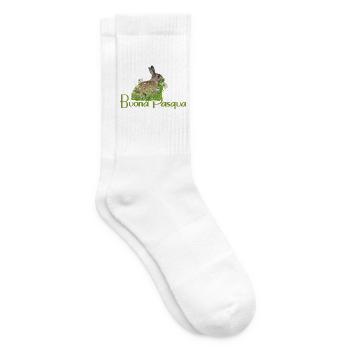 Frohe Ostern - Tennissocken - Weiß - Rechts