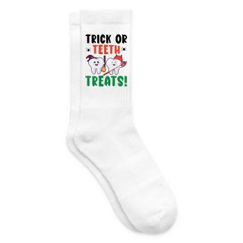 Süßes, sonst gibt's Saures! - Tennissocken - Weiß - Rechts