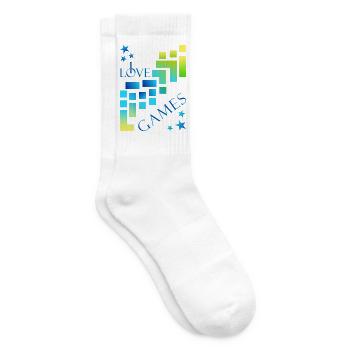 I love games - Tennissocken - Weiß - Rechts