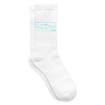 Forelle Angeln Polygon Forellen Angler Fischer - Tennissocken - Weiß - Rechts