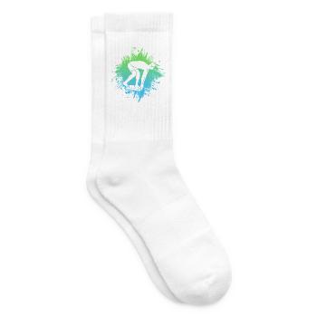 Schwimmen Schwimmer Herren Kinder Schwimm Jungen - Tennissocken - Weiß - Rechts