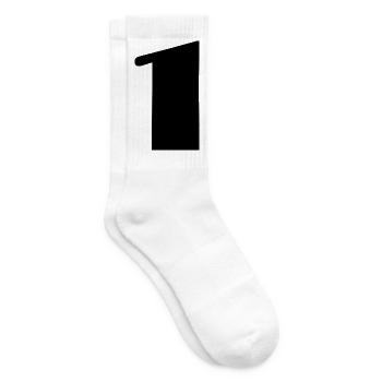 1. 1 JAHR. 1. JAHRESTAG. 1 JAHR GEBURTSTAG - Tennissocken - Weiß - Rechts