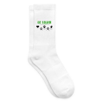 GO VEGAN - Tennissocken - Weiß - Rechts