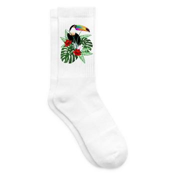 Vogel Tukan - Tennissocken - Weiß - Rechts