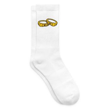 Eheringe Ringe Rings Schmuck Goldschmied Juwelier - Tennissocken - Weiß - Rechts