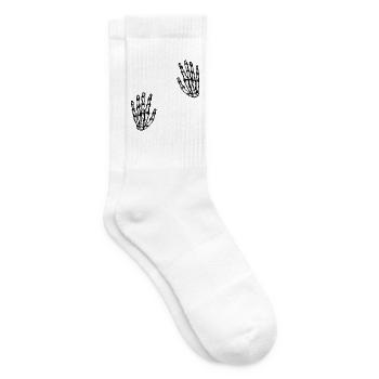 zwei skeletthände - Tennissocken - Weiß - Rechts