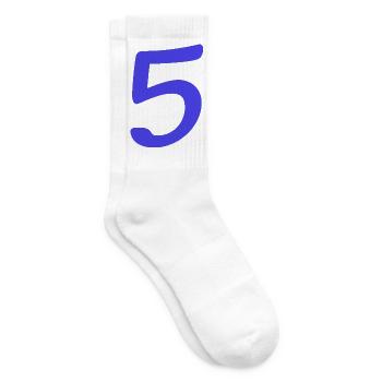 5. 5 JAHRE. 5-JÄHRIGES JUBILÄUM. 5-JÄHRIGES JUBILÄUM. 5. - Tennissocken - Weiß - Rechts
