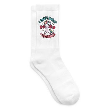 I Don't Sweat I Sparkle - Tennis socks - white - Right