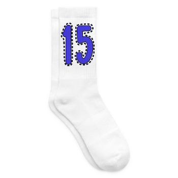 15. 15 YEARS. 15th ANNIVERSARY. 15 YEAR ANNIVERSARY. - Tennis socks - white - Right