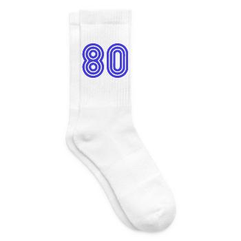 JAHRESTAG. ALLES GUTE ZUM GEBURTSTAG. ALLES GUTE ZUM GEBURTSTAG. - Tennissocken - Weiß - Rechts