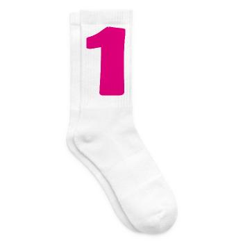 1. 1 Jahr. 1. JUBILÄUM. 1-JÄHRIGES JUBILÄUM - Tennissocken - Weiß - Rechts