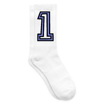 1. 1 JAHR. 1. JAHRESTAG. 1 JAHR GEBURTSTAG - Tennissocken - Weiß - Rechts