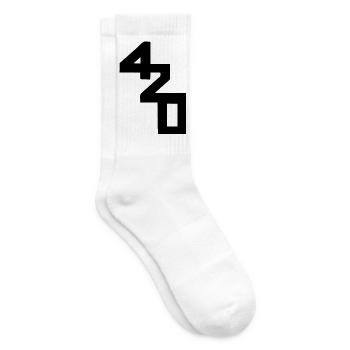 420 Klassenzeichen - Tennissocken - Weiß - Rechts