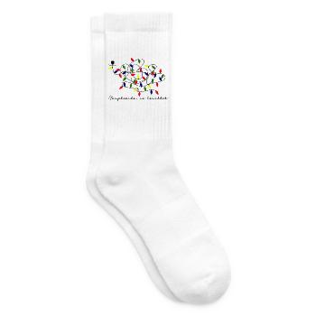 Hauptsache, es leuchtet. - Tennissocken - Weiß - Rechts