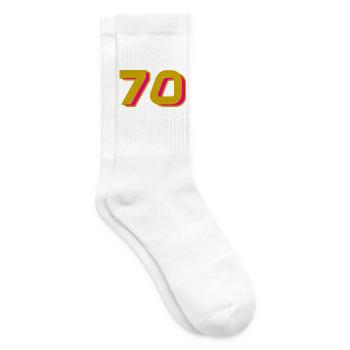 70. 70 YEARS. 70TH ANNIVERSARY. 70TH ANNIVERSARY. - Tennis socks - white - Right