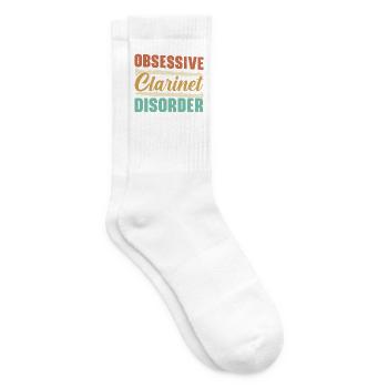 Obsessive Klarinettenstörung Musiker Instrumentali - Tennissocken - Weiß - Rechts