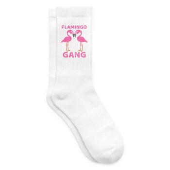 Flamingo Gang - Tennissocken - Weiß - Rechts
