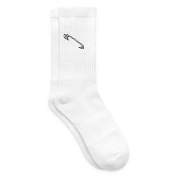 sicherheitsnadel - Tennissocken - Weiß - Rechts